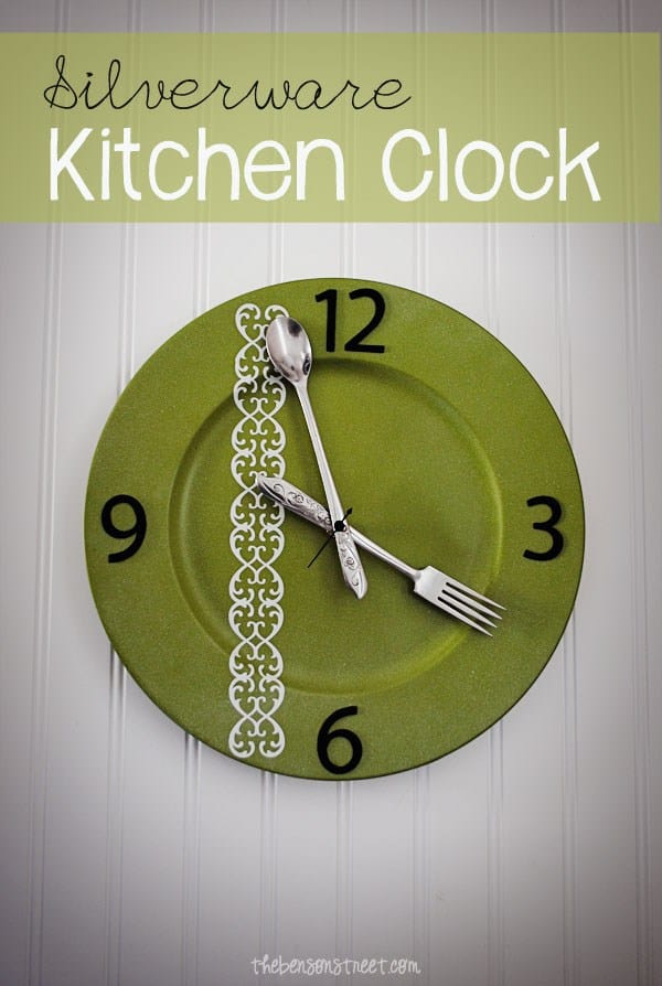 Silverware kitchen clock
