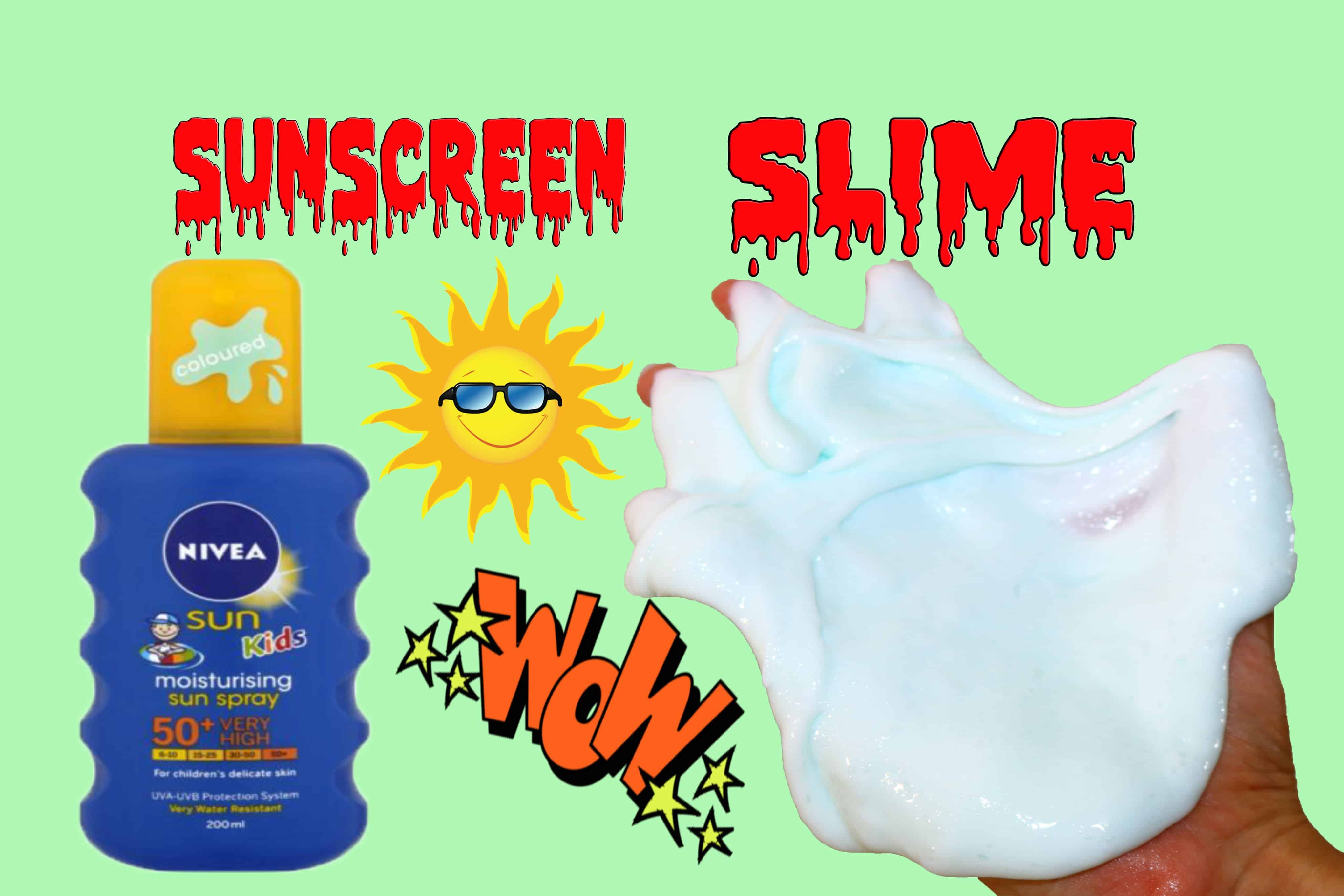 Sunscreen slime