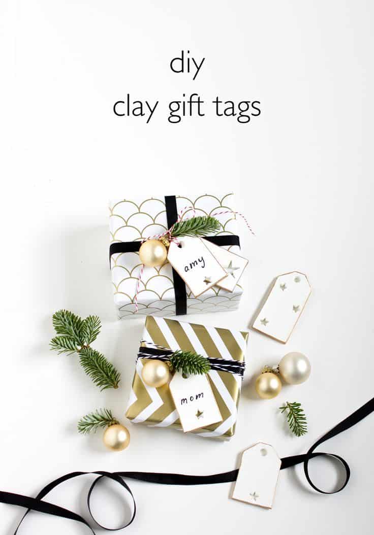 DIY clay gift tags