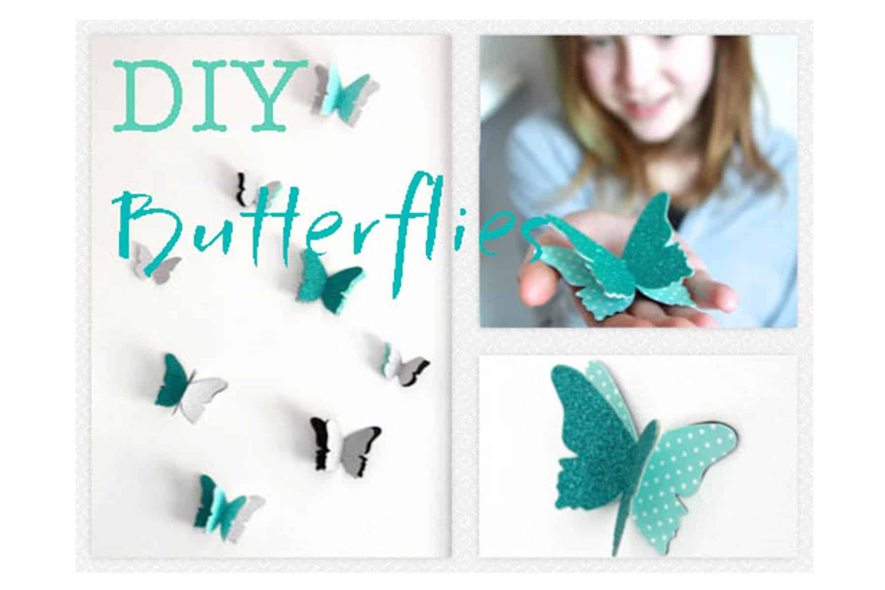 DIY dual layer paper butterflies