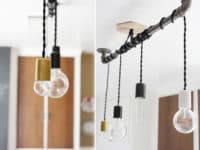 DIY metal pipe pendant lights 200x150 Illuminate it Your Way: 15 Fantastic DIY Pendant Lights