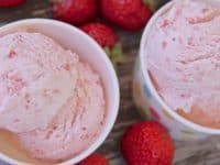 Easy homemade strawberry ice cream 200x150 15 Deliciously Unique Homemade Ice Cream Recipes