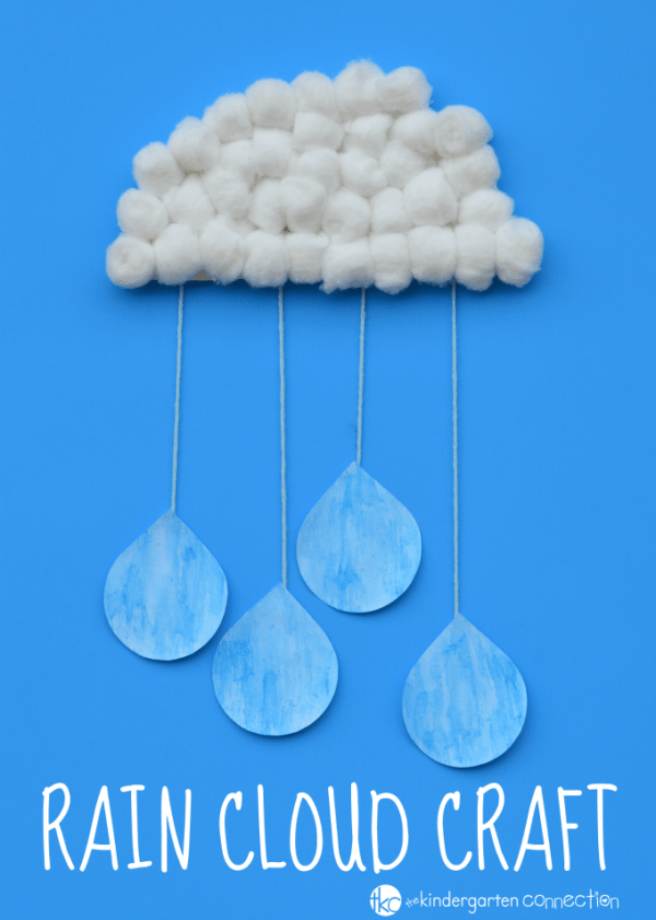 Cotton ball rain clouds