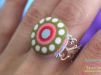 Fabric button rings 200x150 14 Cool Crafts Made With Buttons Unleash Color and Pattern