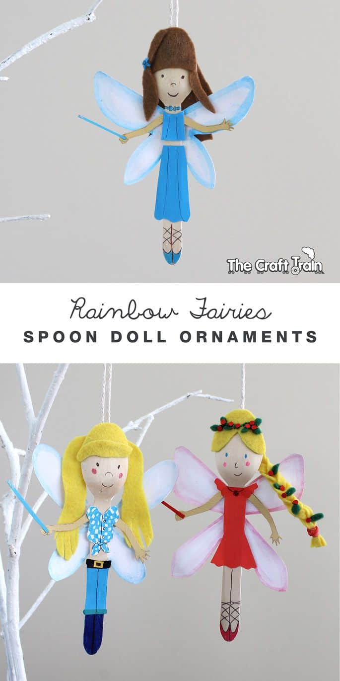 Plastic spoon fairies