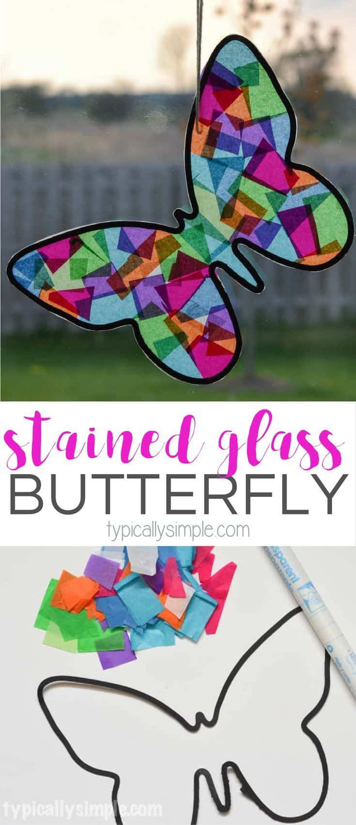 Stained glass butterflies