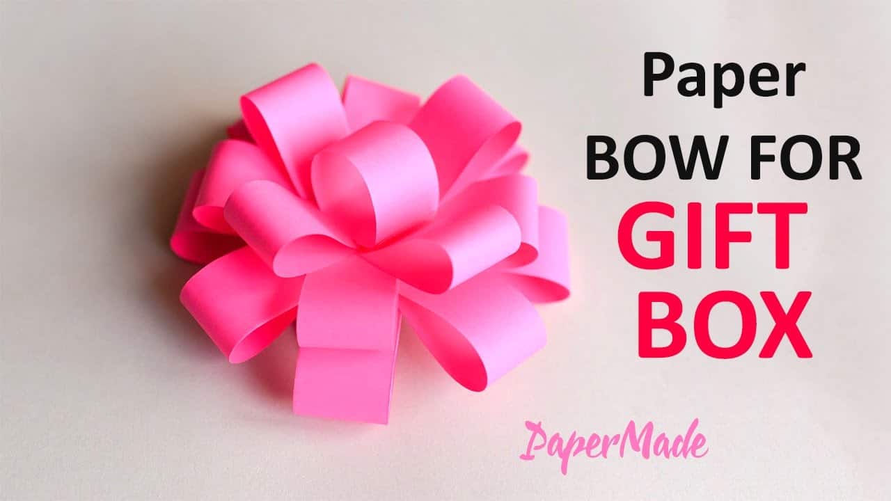 The perfect paper gift bow