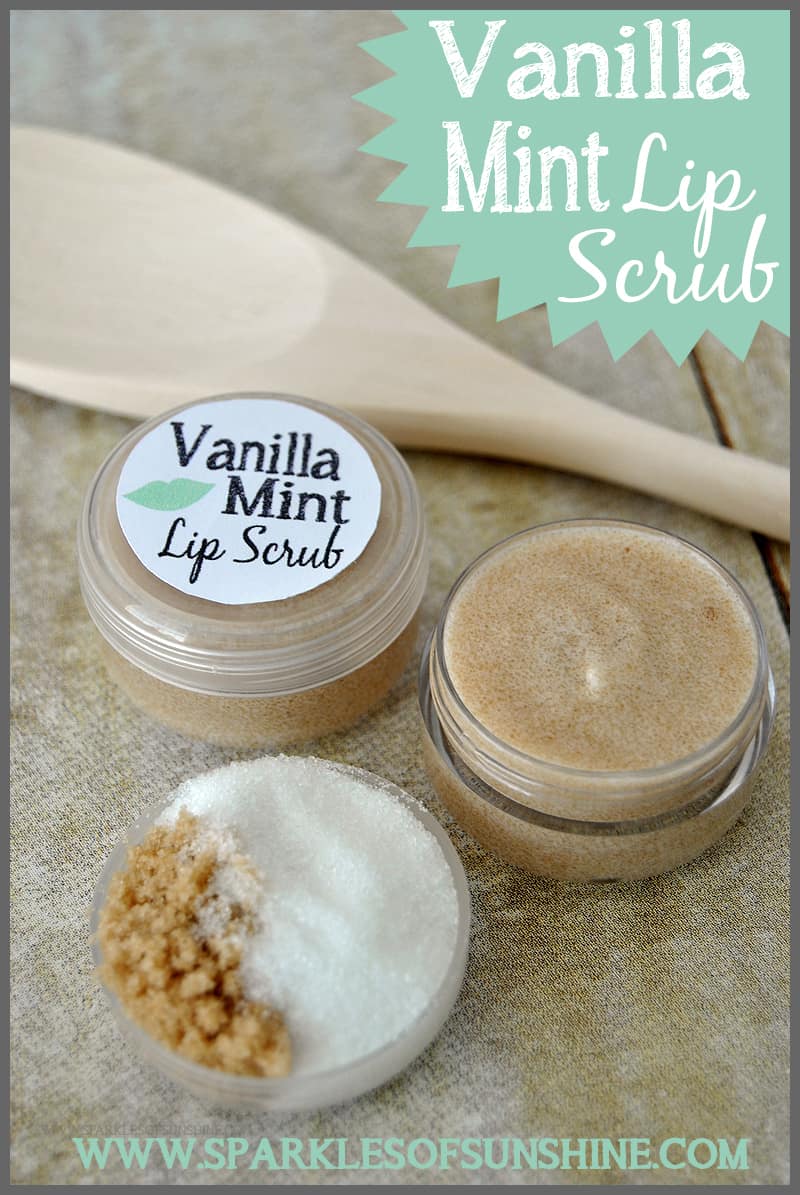 Vanilla mint lip scrub