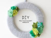 Beautiful Projects Involving Felt Flowers and Succulents