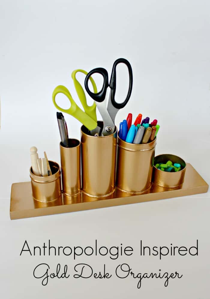 Anthropologie inspired desk organizer