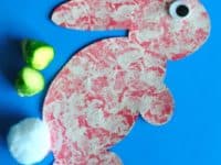 Brussel sprouts stamped bunny craft 200x150 Fun Fruit and Vegetable Stamping Projects to Try With Your Kids
