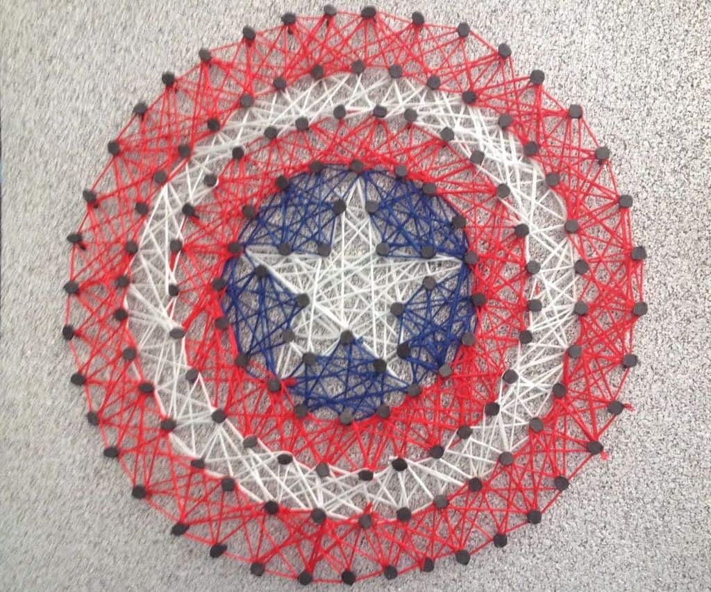 Captain America string art