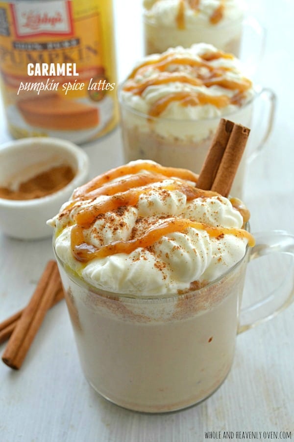 Caramel pumpkin spice latte