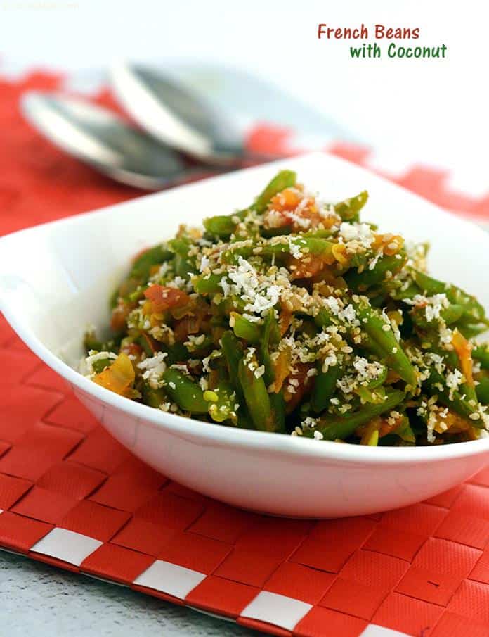 Coconut French beans