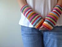 15 Crocheted Fingerless Mitten Patterns for Fall and Beyond