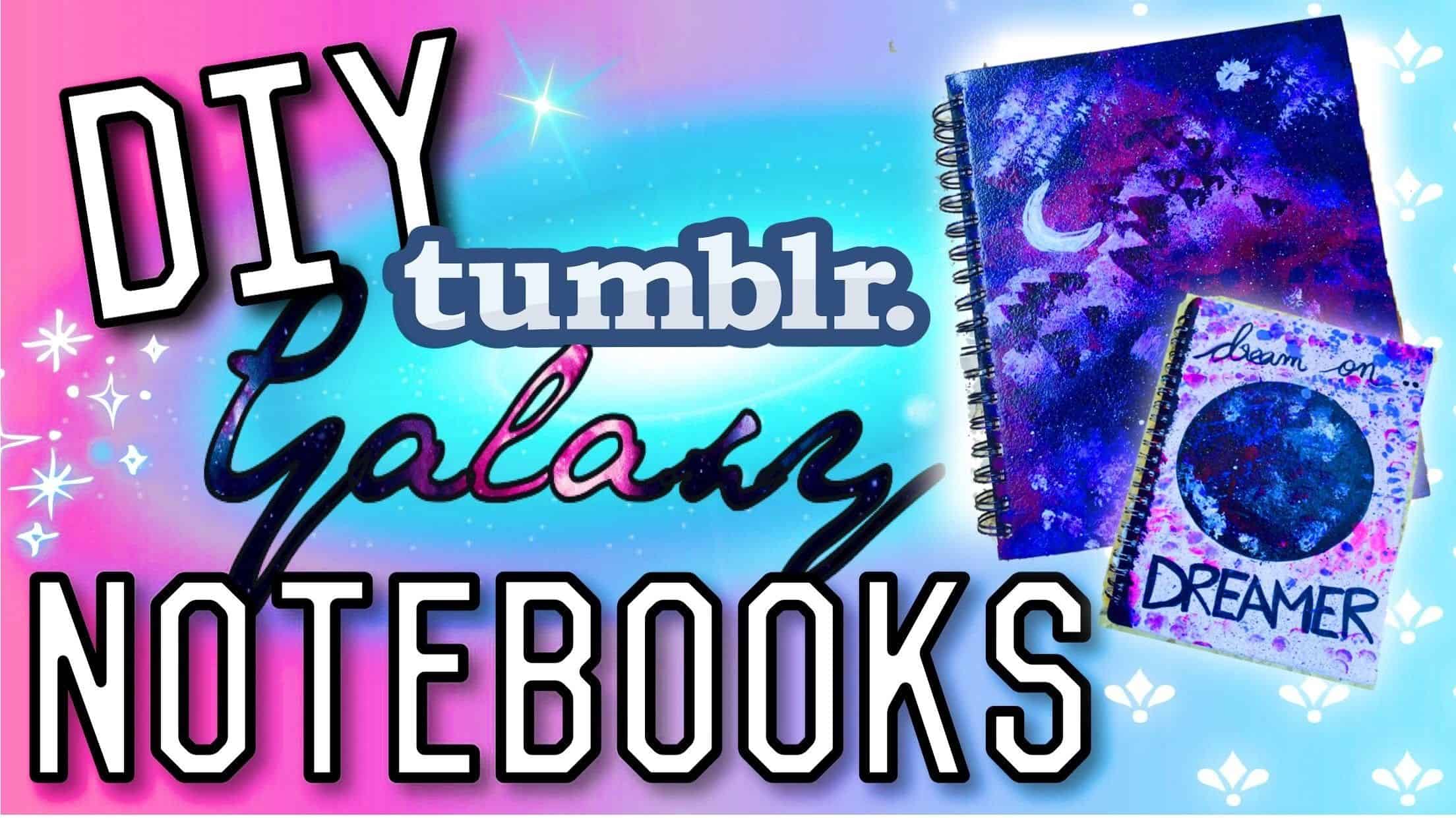 DIY galaxy notebooks