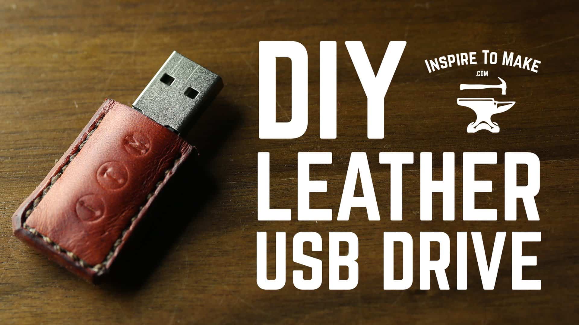 DIY leather USB drive