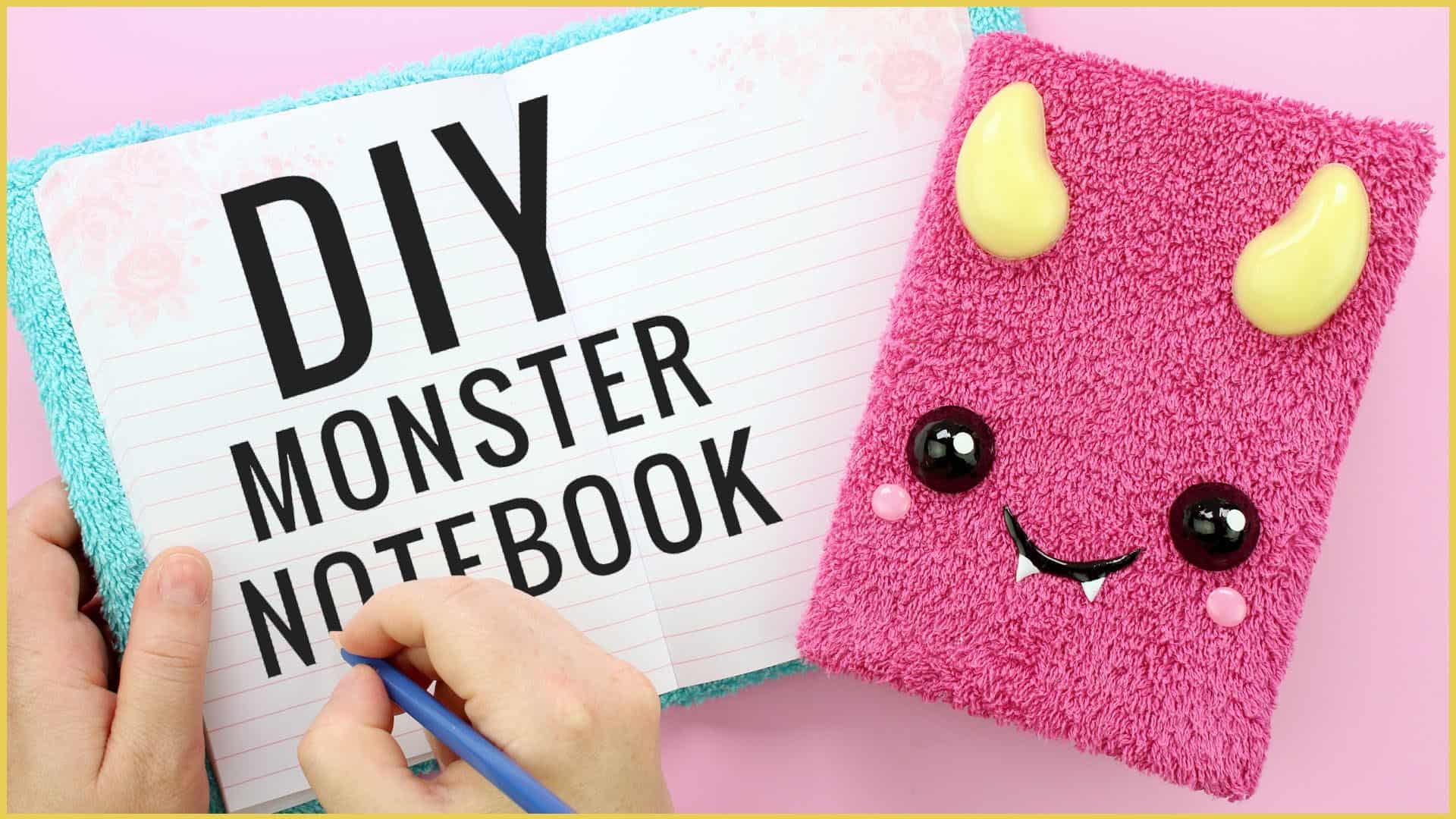 DIY monster notebooks