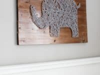 Elephant shaped nursery string art 200x150 Discover the World of Pretty String Art Crafts with Modern Flair