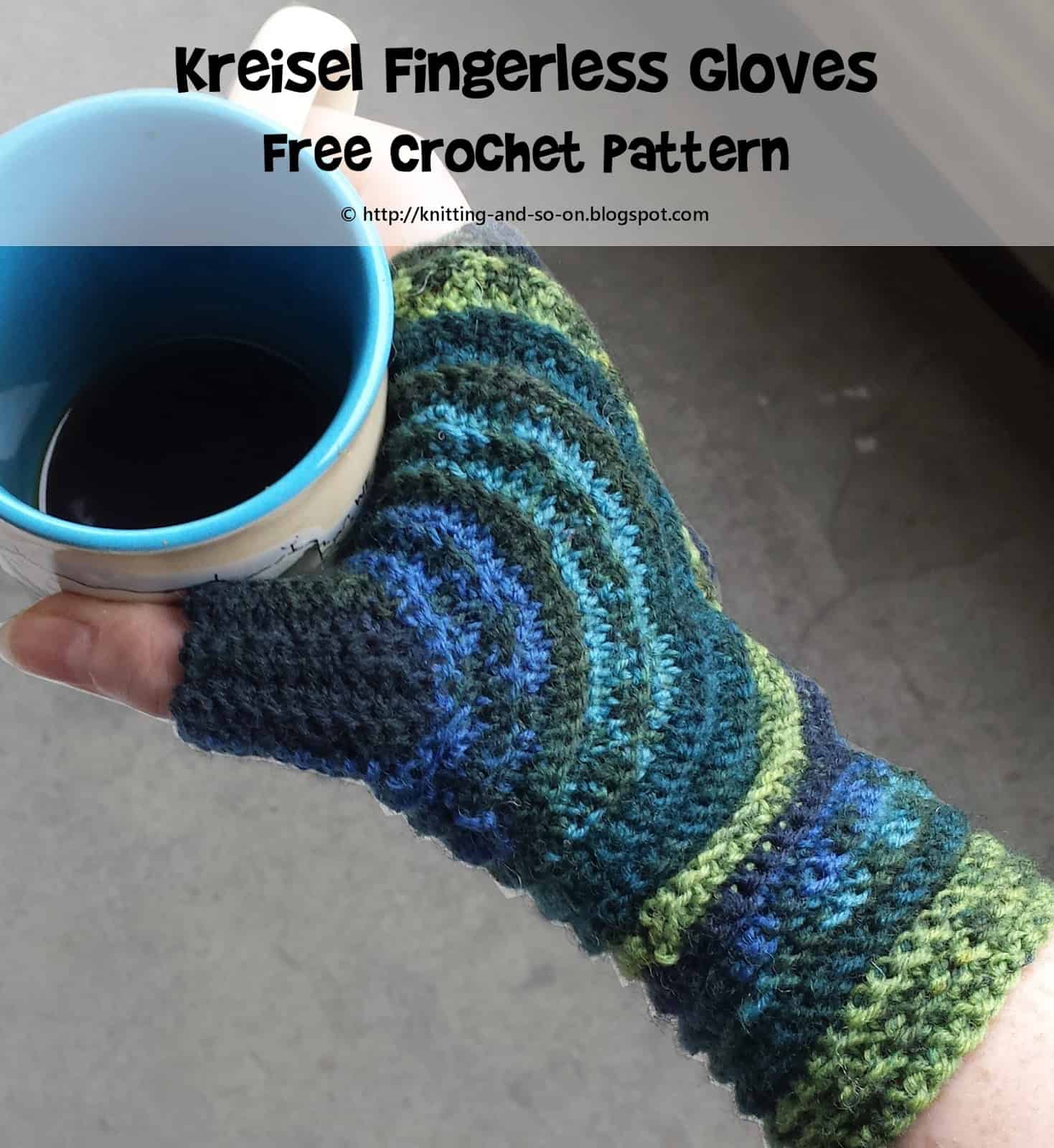 Kreisel fingerless gloves