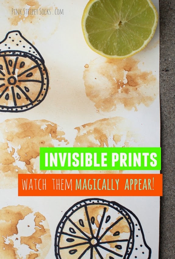 Magically appearing citrus prints