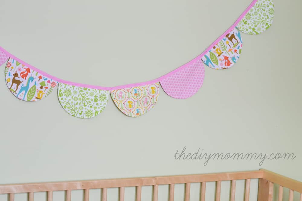 Scalloped bunting banner