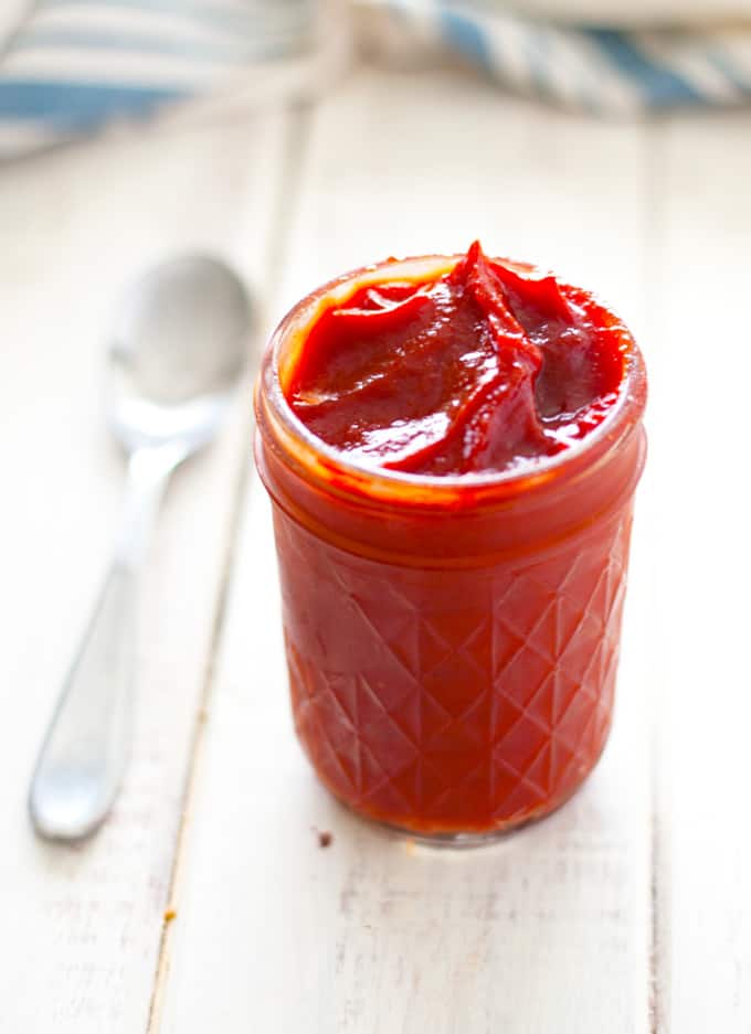 Spicy homemade ketchup