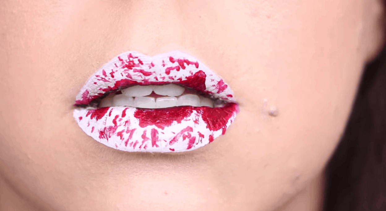 Blood spatter lips