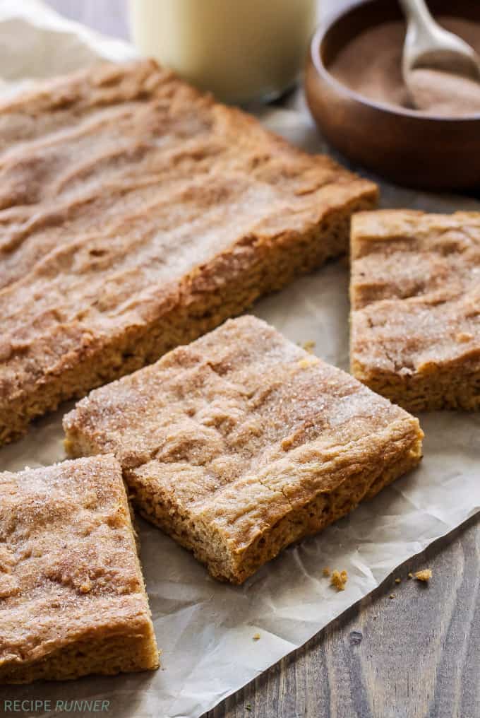 Chai spiced snickerdoodle bars