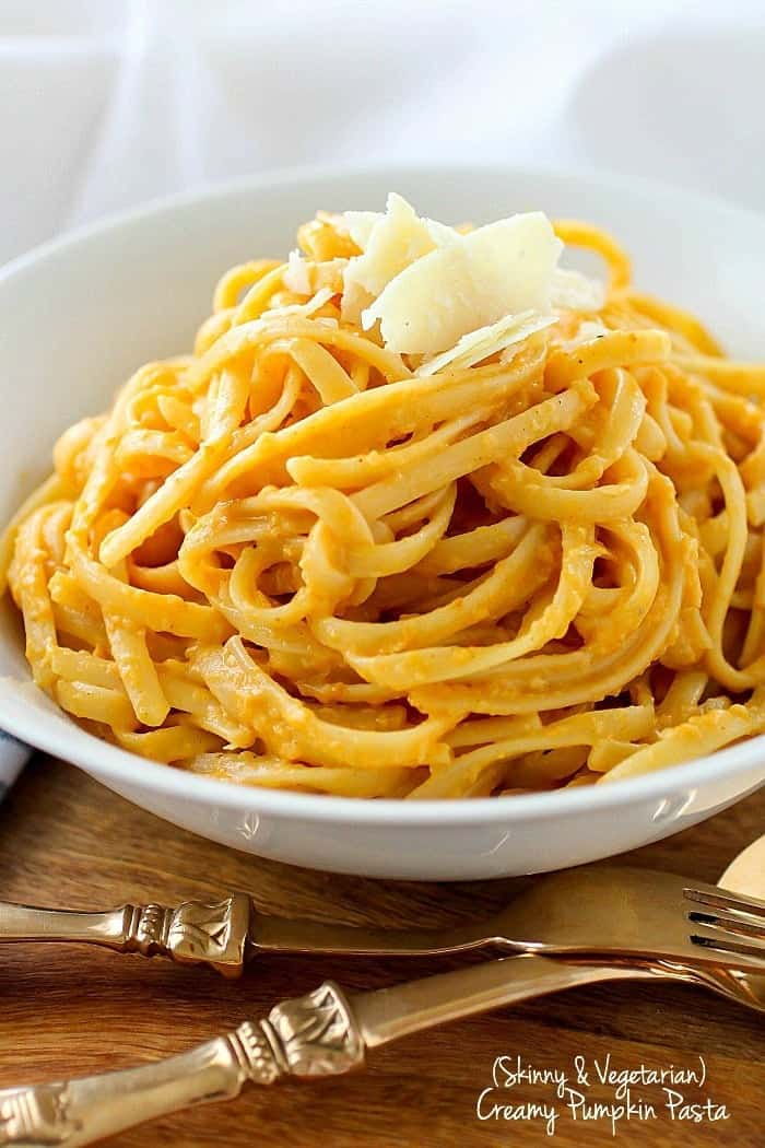 Creamy pumpkin pasta