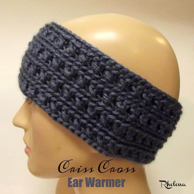 Criss Cross crochet ear warmer
