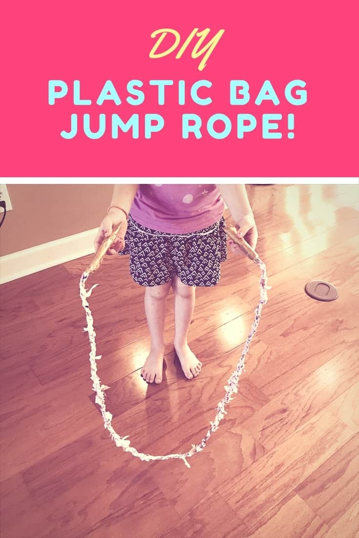 DIY plastic bag jump rope