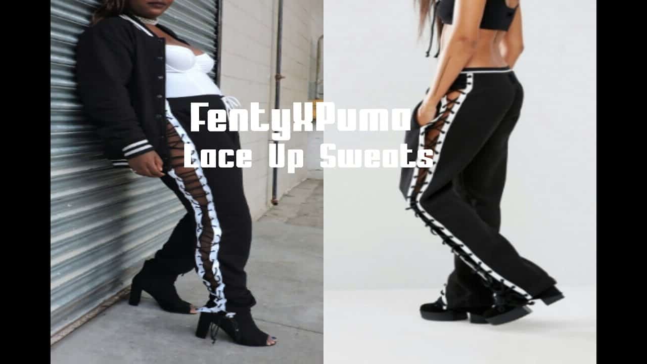 Fenty X Puma recreation lace-up sweatpants