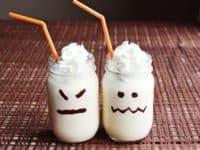 Ghost milkshakes 200x150 Last Minute Ideas: Fun Non Alcoholic Drinks for Halloween Parties