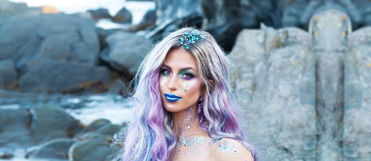 Glitter part mermaid hair