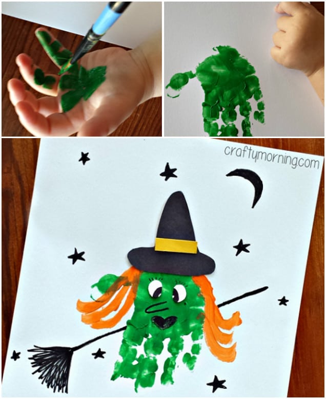 Hand print witch canvas