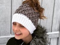 Homemade Headgear: Crocheted Messy Bun Hat Patterns