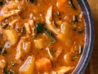 Hearty Italian chicken and autumn veggie soup 200x150 Pumpkin, Chicken and More: 15 Delicious Homemade Soup Recipes for Fall