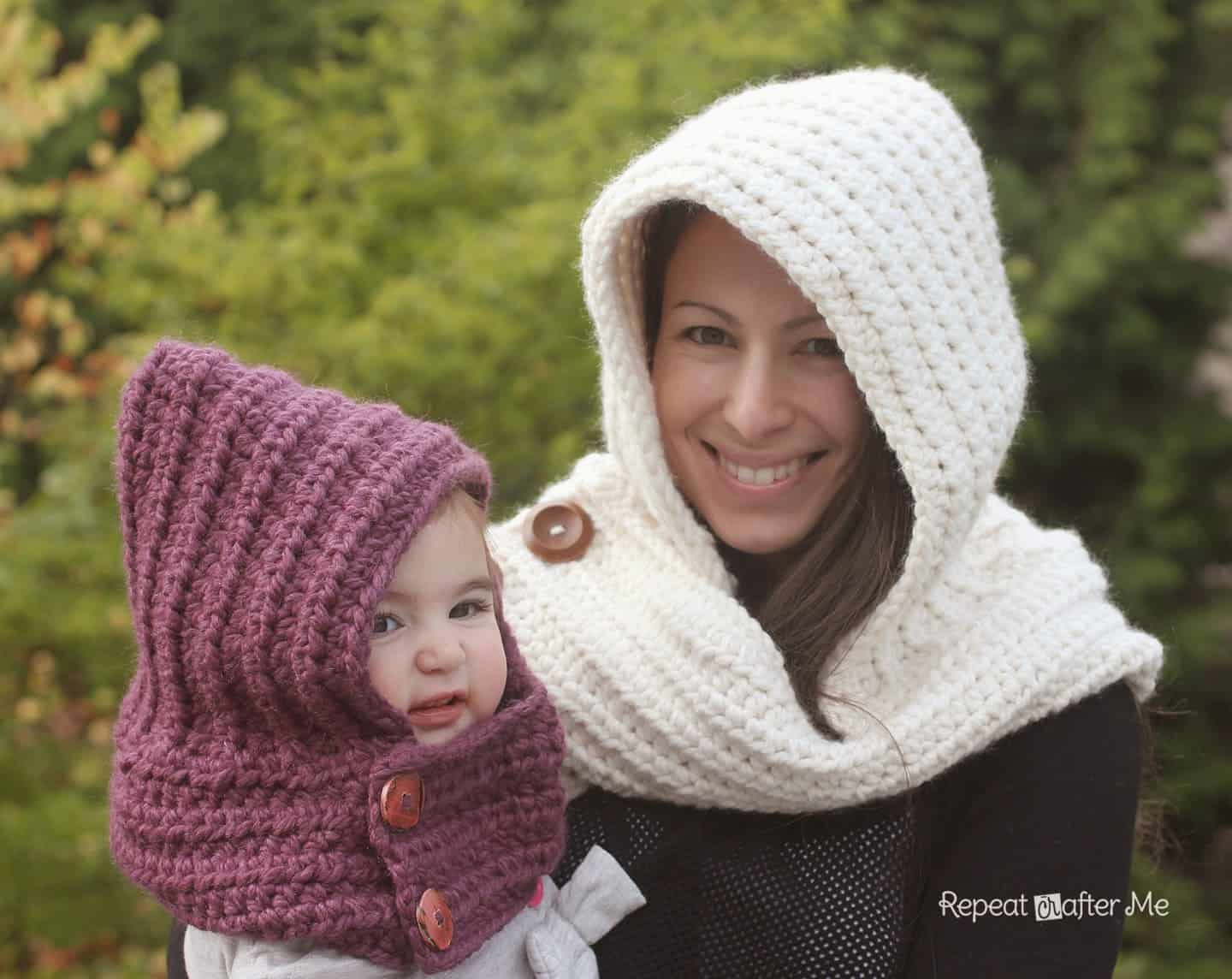 Hooded button cowl
