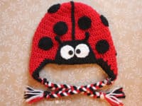 Ladybug hat 200x150 Ultra Cute Fashion Statement: 15 Novelty Crocheted Fall Hats for Kids