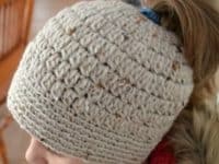 Homemade Headgear: Crocheted Messy Bun Hat Patterns