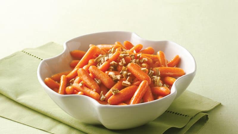 Maple glazed carrots