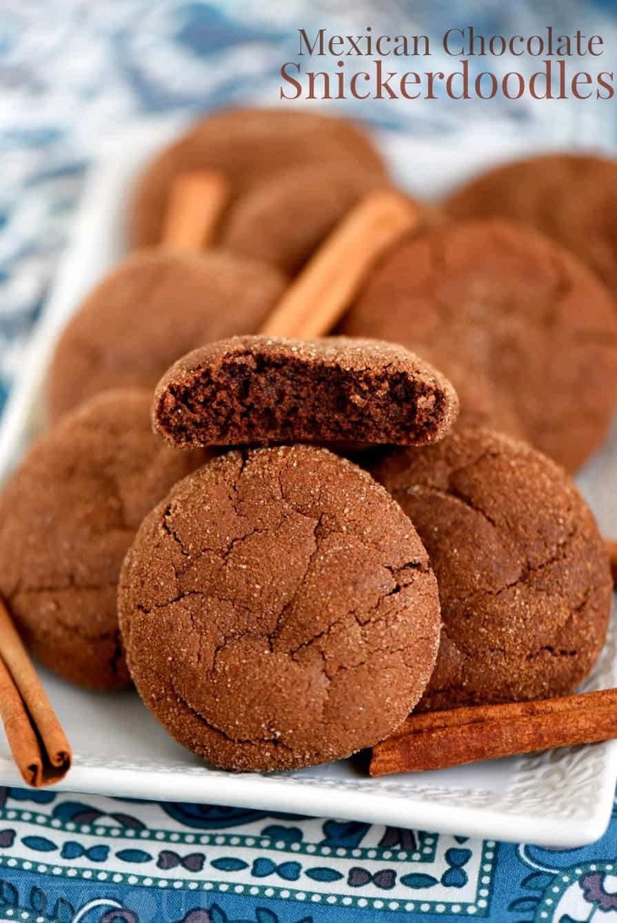 Mexican chocolate snickerdoodles