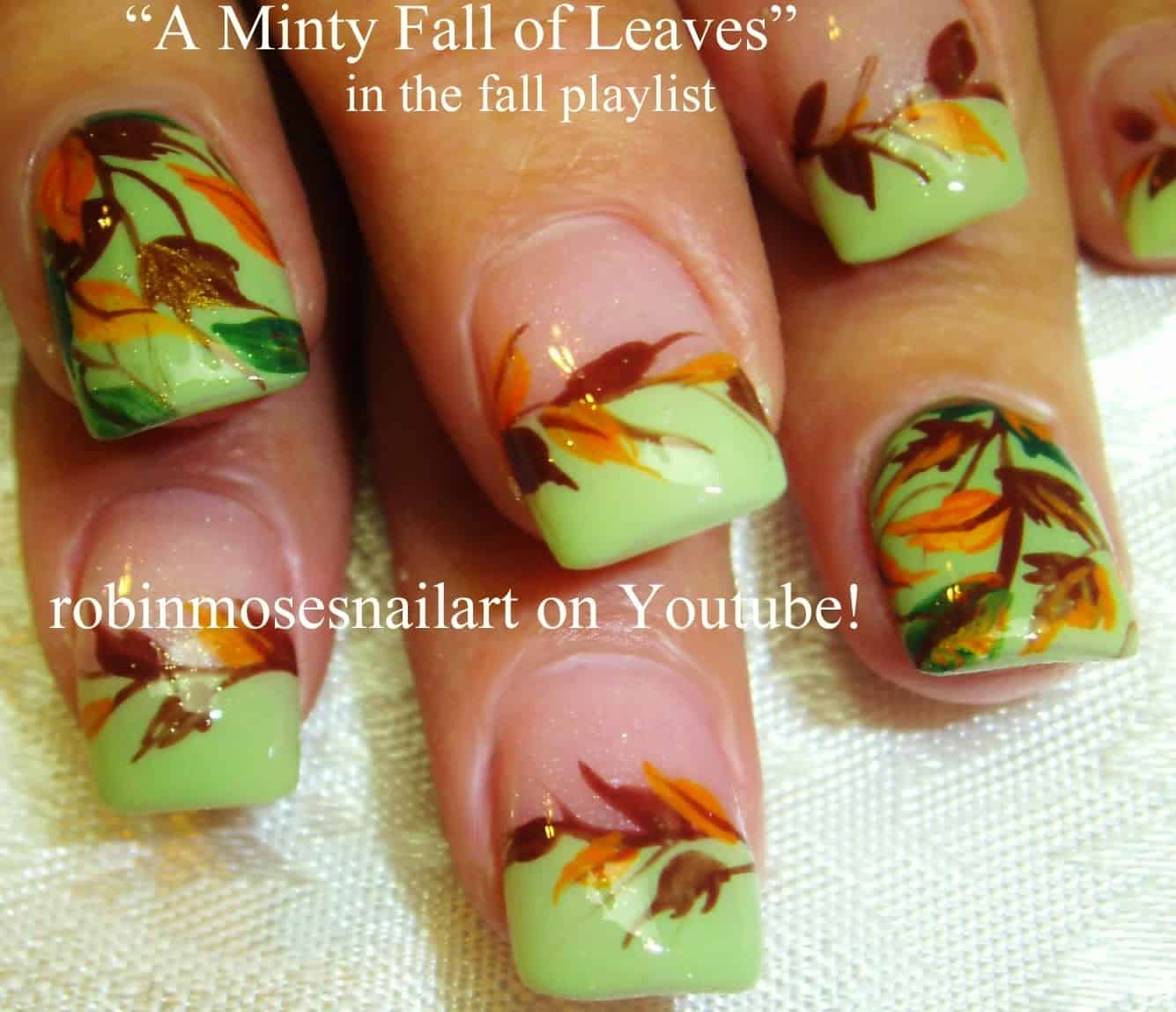 Minty fall leaves
