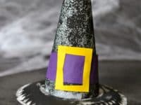 Paper plate and foam witch hat 200x150 Getting Ready for Halloween: Witch Themed Crafts for Kids