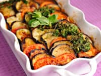 Tomato eggplant casserole 200x150 15 Awesome Recipes for Eggplant Lovers From All Corners of the Globe!