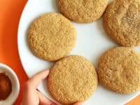 Vegan pumpkin sugar cookies 200x150 Little Pockets of Heaven: Delicious Fall Cookie Recipes