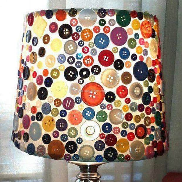 Button lampshade