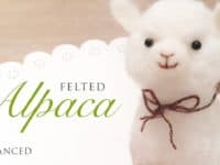 Cute felted alpaca 200x150 Advanced Needle Felting Projects for Experienced Enthusiasts