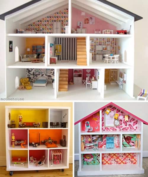 DIY bookcase dollhouse